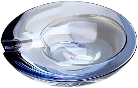 Wxff Creation Round Glass Cigarreting Ashtray ， portátil decorativo moderno cinzeiro, bandeja de mesa Home decoração Bandeja de desktop