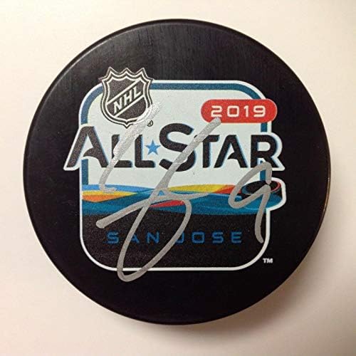 Clayton Keller assinou autografado 2019 NHL All Star All -Star Hockey Puck A - Pucks NHL autografados