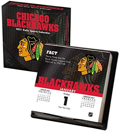 Turner Sports Chicago Blackhawks 2021 Box Calendário