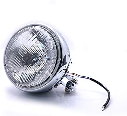 12V 55W Motocicleta redonda Retro Universal 12V 7 '' Firmão frontal farol para Harley Kawasaki Honda Yamaha Suzuki Touring