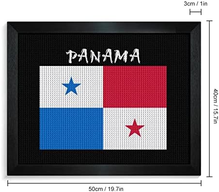 Bandeira dos kits de pintura de diamante do Panamá quadro de imagem 5D DIY Drill full shiestone Arts Decoração de parede para