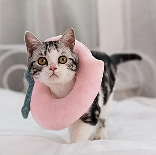 Colar de pet colar gato de gato de gato colar de esterilização de gato colarinho elisabetano para pós -cirurgia proteção