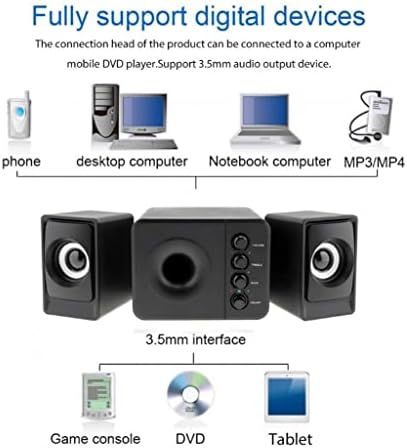 Sistema de home theater do SELSD PC Super Bass Subwoofer Wired Computer Speaker Music Boombox Desktop Laptop TV Subwoof