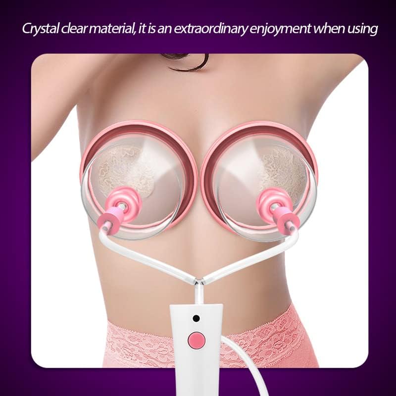 Agenhador de mama Agvitto, intensificador de mama multifuncional elétrico portátil, copo aumentado, poderoso massageador de aprimoramento