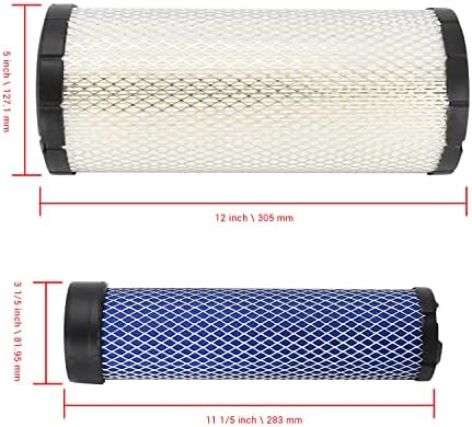 Hachiparts Air Filter and Pre Filter 11013-7020 11013-7019 Compatible with Kohler 25 083 01 2508304-S Compatible with Kawasaki 11013-7044 11013-7045 Compatible with Kubota TA040-93230 TA040-93220