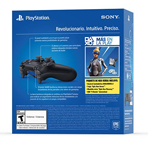 PlayStation DualShock 4 Controlador sem fio para 4 - Fortnite Jet Black -