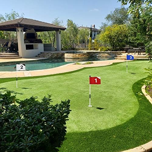 Flagstick Kingtop Golf, Pratique colocando a bandeira verde para o quintal, bandeira do pino de golfe, design portátil de