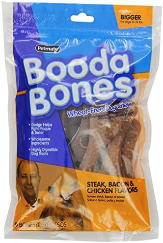 Guloseimas de cães de ossos de booda, booda maiores, pacote de 9, variado variado/hortelã-pimenta