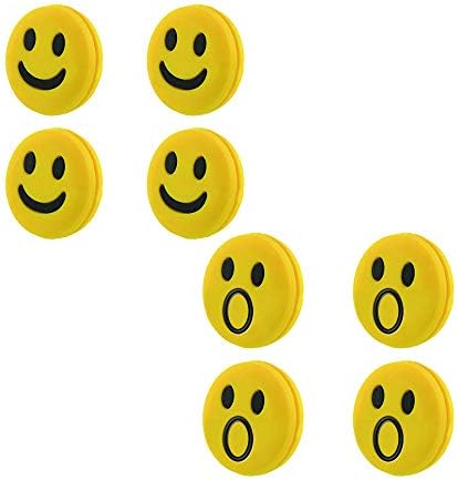 Acxico 8 pcs silicone borracha sorriso de tênis de tênis vibração de amortecedor amortecedor de amortecedor