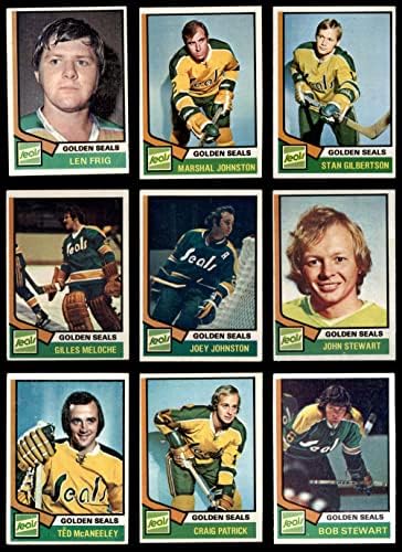 1974-75 Topps California Golden Seals perto da equipe definida California Golden Seals VG+ Golden Seals