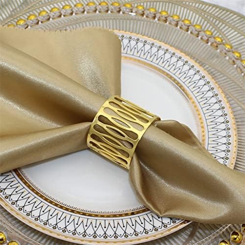 Ganfanren Table Decor Hollow Out Napkin Rings Titulares servette fivete para o jantar de festa de Natal