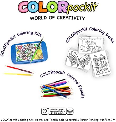 Colorpockit 4x6 Cartão de livro para colorir de cartão postal com pequenos amores e animais de estimação de Princess