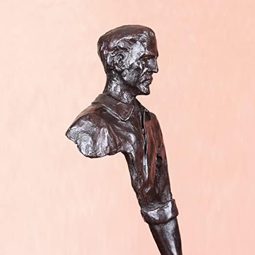 Nileebuker Famous Sculpture Bronze Traveler Man estátua Bruno Catalano Resumo Arte Réplica Decoração de casa Fatuagem colecionável 12,8 H