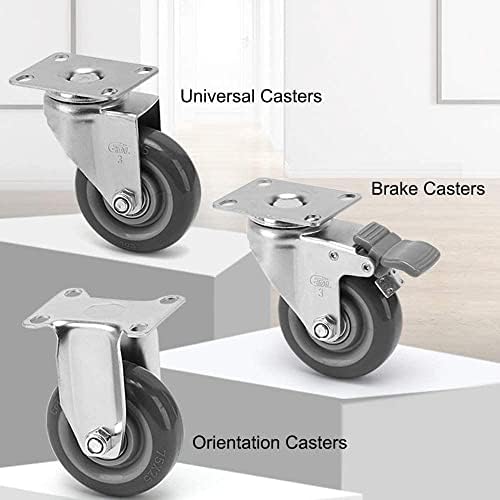 Casters de umky 2 polegadas 3 polegadas 4 polegadas 4 polegadas Médias Anti-estático roda universal Fábrica eletrônica Factory