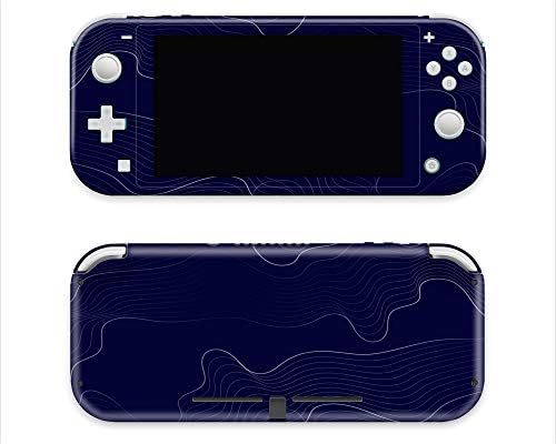 Contorno azul escuro embrulhando para o switch lite 3m premium vinyl 3m superlaminado