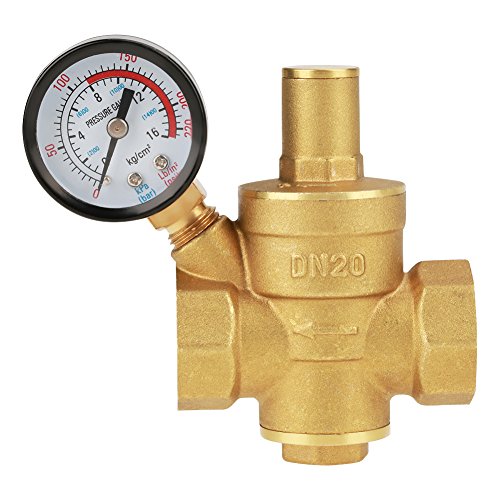 DN20 Regulador de pressão de água ajustável DN20 Válvula redutora com medidor de medidor