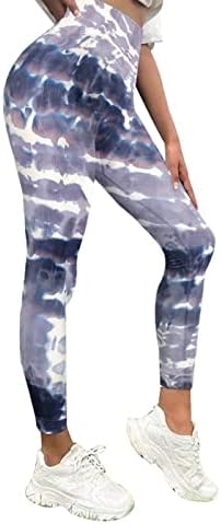 Calças de ioga de perna larga abaixo da cintura Mulheres impressas Personagens altas de cintura alta correndo Pilates Yoga Pants Médio