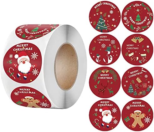 100pcs Feliz Natal Adesivos de Natal Rótulos de selo de tema