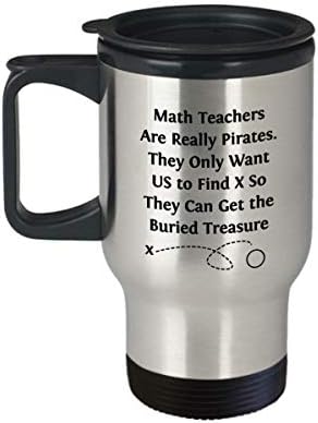 Equação engraçada Caneca de viagem - os professores de matemática são realmente piratas Tumbler - presentes divertidos para professor