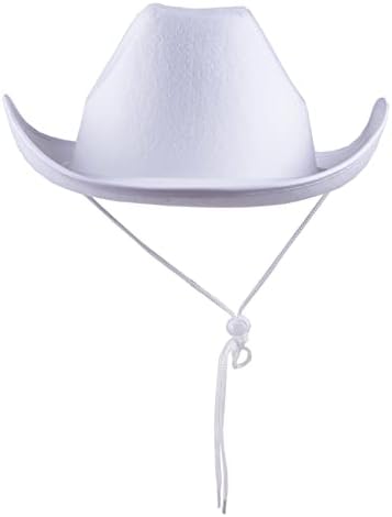 Chapéu de cowboy uwantc para homens, as mulheres sentiram chapéus de vaqueira ocidentais com cinta