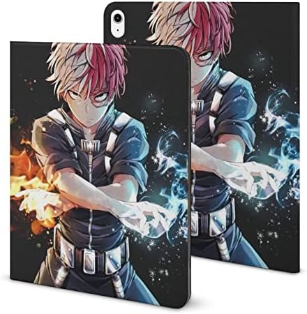 Caixa de impressão de anime Todoroki para iPad Air 5th Generation / iPad Air 4th 10.9 In com porta -lápis, estojo de couro