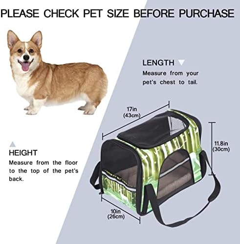 Pet Transporter Deer com Birds Flying Birds Soff-lateral Pet Travel Transportadores para Corgi, Gatos, Cães Puppy confortam