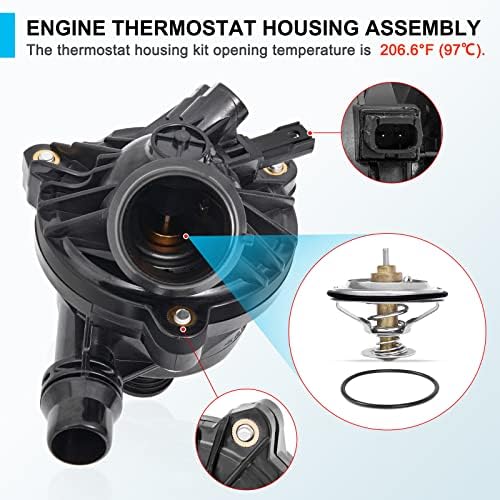 Motor elétrico Bomba de água e montagem da carcaça do termostato de líquido de arrefecimento Compatível com BMW 325i 325XI 328i