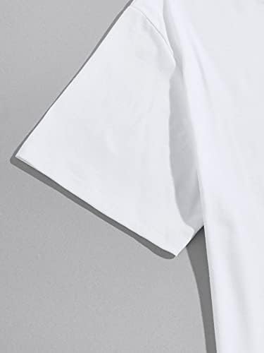 Roupa de duas peças de fioxa para homens, letra de letra, camiseta gráfica e shorts de cintura de cordão