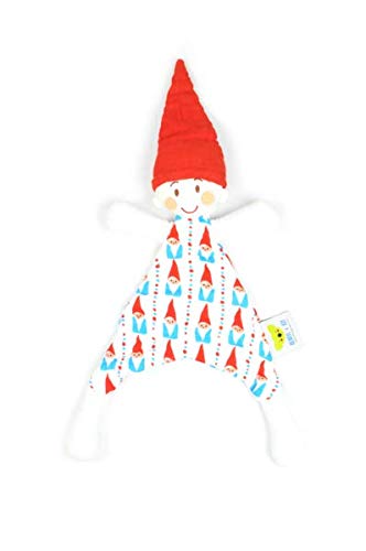 Premium algodão Oliver + Kit - Sven o gnomo - Gnome vermelho e azul - Snuggle de algodão LOVIE - Soft - Gênero neutro - Presente