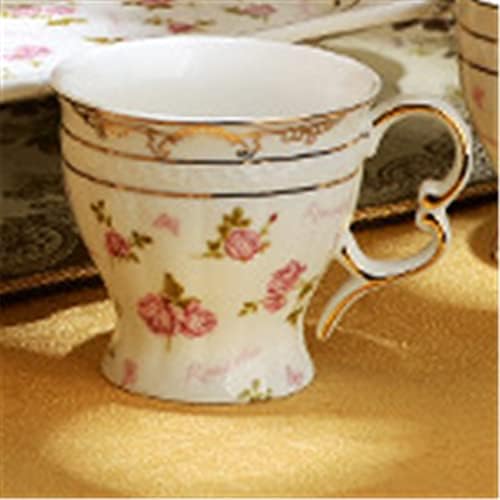 Uxzdx nórdico dourado com bandeja inglesa conjunto de água conjunto de chá de água copo de café bule de chá de cozinha doméstica de cozinha