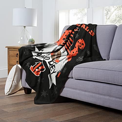 Northwest NFL Cincinnati Bengals Gnomie Love Silk Touch Throw Planta, cores da equipe, 50 x 60