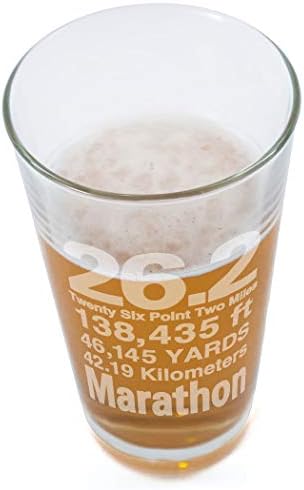 Foi para uma corrida 26,2 milhas matemáticas gravadas com cerveja de cerveja 16 oz.