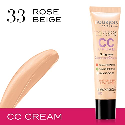 Bourjois 123 Perfect CC Cream cor correto 33 rosa bege, 3ml