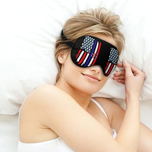 Máscara de sono da bandeira americana croata