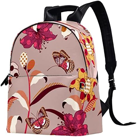 Tbouobt Leation Travel Mackpack Laptop Laptop Casual Mochila Para Mulheres Homens, Arte Abstract Tree Red Heart