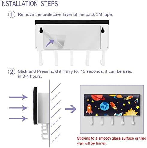 Laiyuhua colorido ganchos com 5 ganchos e 1 compartimento para armazenamento, perfeito para sua entrada, cozinha, quarto