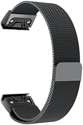 CEKGDB 26 22 20mm Easy Fit Fit Milanese Watchband Band de lançamento rápida Banda para Garmin Fenix ​​7 7x 7s 5x 5 5s 3