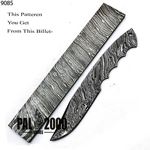Barra de aço damasco feita à mão - Billet de aço Damasco personalizado, lâmina em branco - 10 x5 x5mm, ssgj -9935