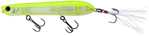 Yo-Zuri R1444-PCLs: Lápis 3dB Popper 110mm 4-3/8 , prisma Chartreuse Silver