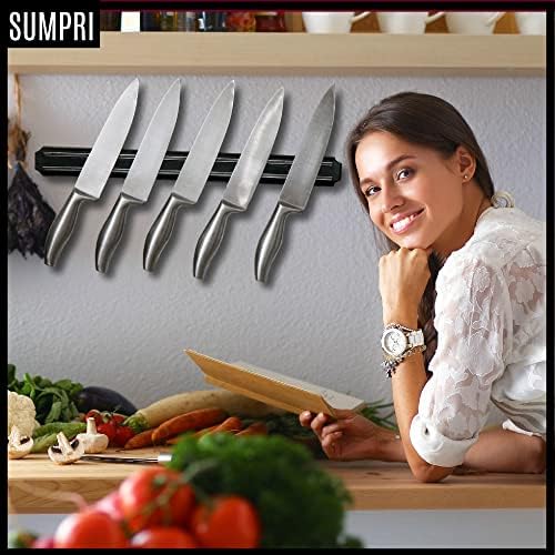 Suporte de faca magnética para a faixa de faca magnética da parede -Poadágio de faca poderosa exibir organizador de casa -pendure suas facas em uma barra de cozinha multiuso -SumPRI