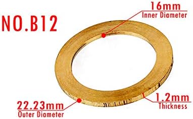 Subrilli 7/8 a 5/8 Diamante Saw Bushing Adaptador de 1,2 mm de espessura