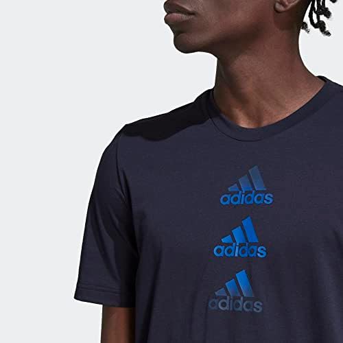 Tee de logotipo de 2 movimentos projetados para homens da Adidas Men