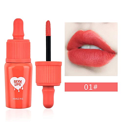 Conjunto de brilho labial de veludo, 6pcs/conjunto de veludo líquido fosco maquiagem