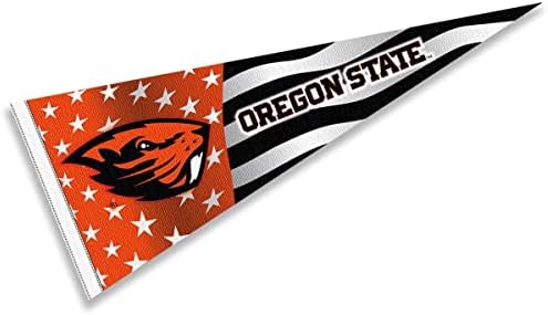 Oregon State Beavers Nation USA Stars and Stripes Pennant Banner Bandle