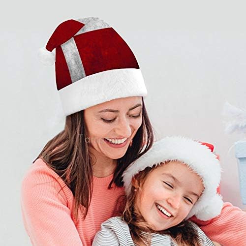 Chapéu de Papai Noel de Natal, chapéu de férias de natal na Dinamarca Retro para adultos, Hats de Natal de Faculdade de Costura Festiva