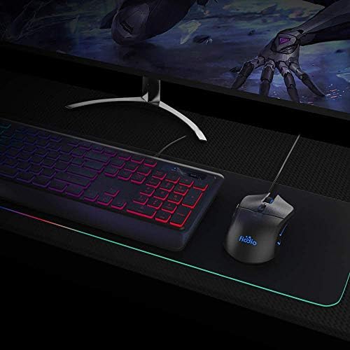 Fiodio Wired Gaming Mouse, 5500 dpi, luz respiratória, jogo ergonômico USB Computer rates RGB Gamer Desktop Laptop PC Gaming