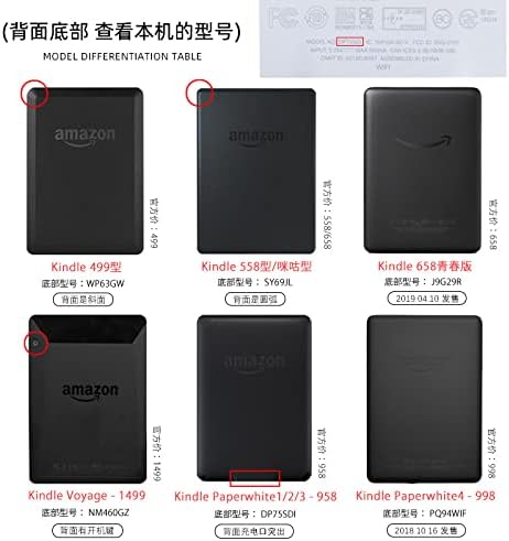 Wunm Studio All New Kindle Case 10th Generation 6,0 polegadas 2019 Cover Kindle Slim Fit Lightweight [Auto Wake/Sleep]