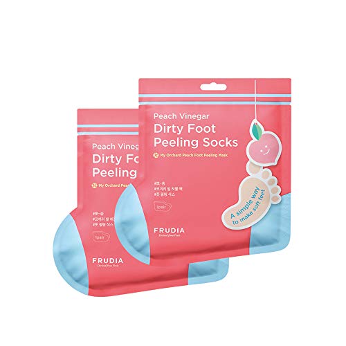 Frudia minha máscara de descascamento para os pés de pêssego [2 par] 40g / 1,4 oz.