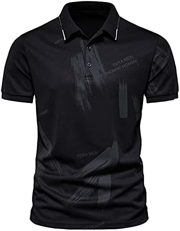 Camisas de pólo masculas Moda de manga curta Bloqueando o bloqueio de golfe pólo atlético camisa de tênis de tênis tops