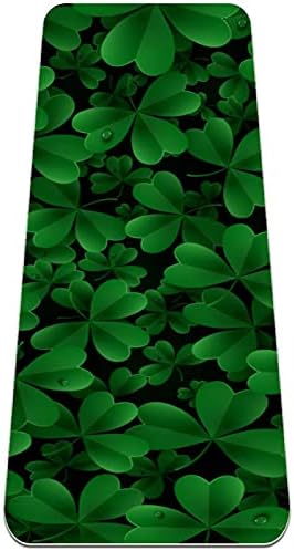 Siebzeh Green Clover folhas premium de ioga grossa MAT ecológico Saúde e fitness non Slip para todos os tipos de ioga